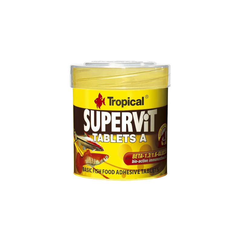 Tropical Supervit tablets A - pokarm dla ryb w tabletkach