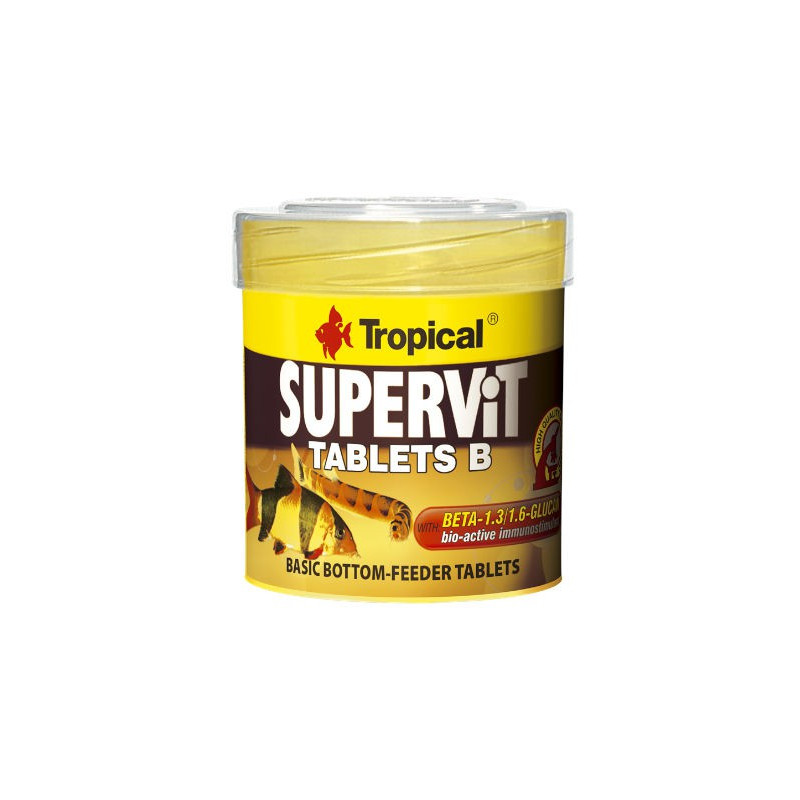 Tropical Supervit tablets B - pokarm dla ryb w tabletkach