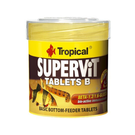 Tropical Supervit tablets B - pokarm dla ryb w tabletkach