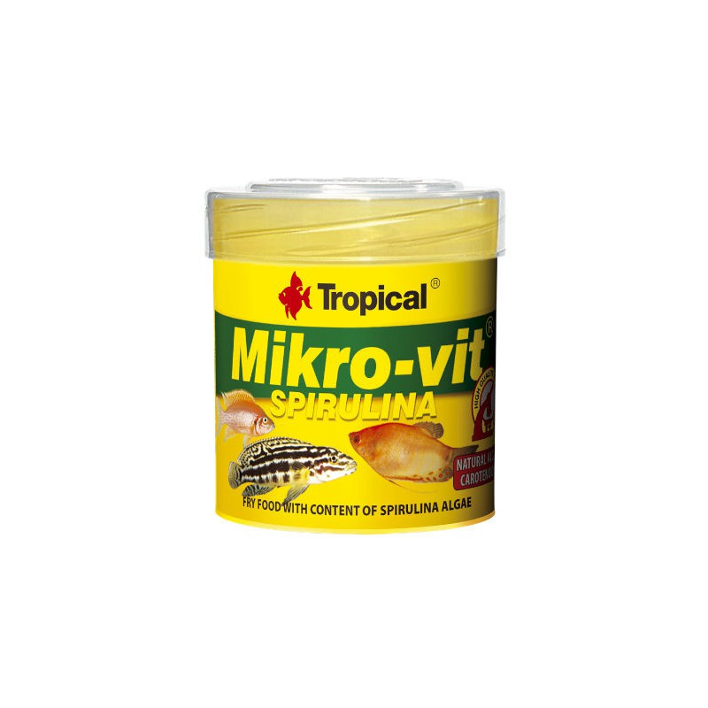 Tropical Mikro-vit spirulina - pokarm dla narybku z dodatkiem spiruliny