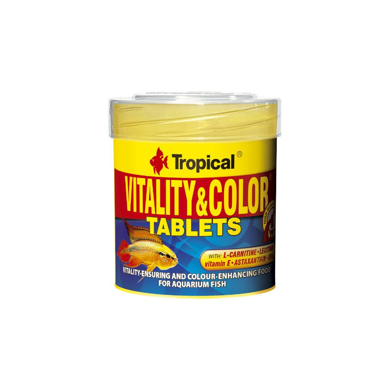 Tropical Vitality & color tablets - pokarm w postaci tabletek o działaniu wybarwiającym