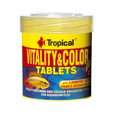 Tropical Vitality & color tablets - pokarm w postaci tabletek o działaniu wybarwiającym