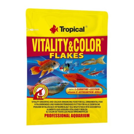 Tropical Vitality & color płatki - pokarm wybarwiający dla ryb