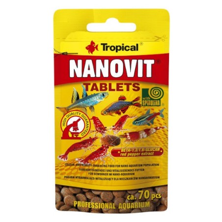 Tropical Nanovit tablets - pokarm wybarwiający w postaci tabletek