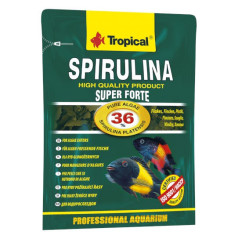 Tropical Super spirulina forte 36% - pokarm roślinny w formie płatków