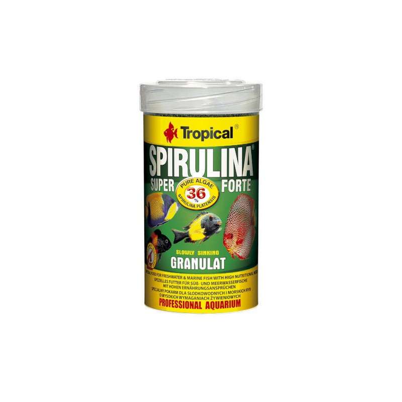 Tropical Super spirulina forte granulat - pokarm roślinny w formie granulatu