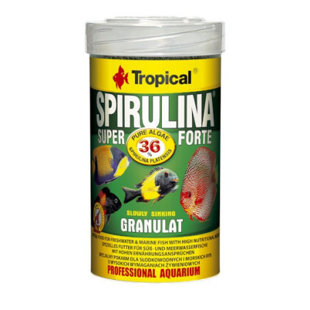 Tropical Super spirulina forte granulat - pokarm roślinny w formie granulatu