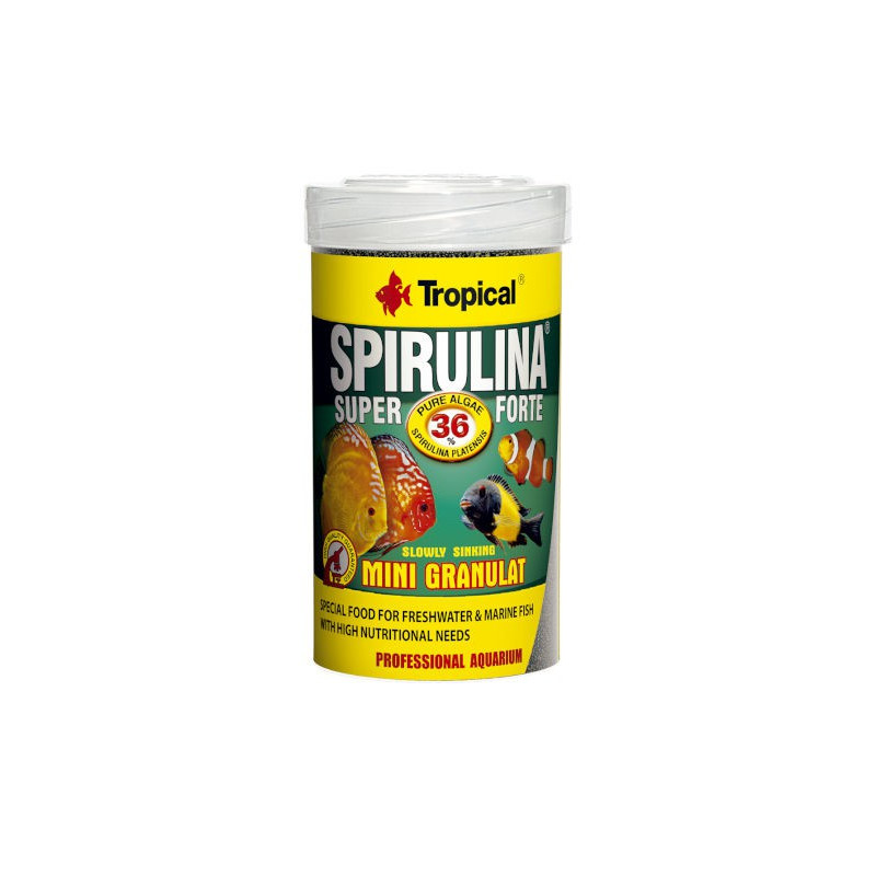 Tropical Super spirulina forte mini granulat - pokarm roślinny w formie drobnego granulatu