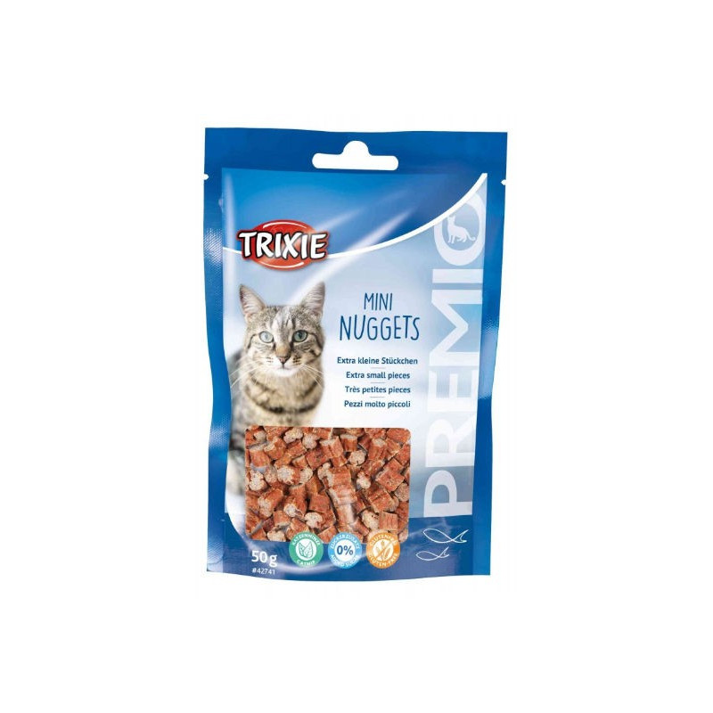 Trixie PREMIO Mini Nuggets - przysmak dla kota z rybą, kurczakiem i kocimiętką 50g