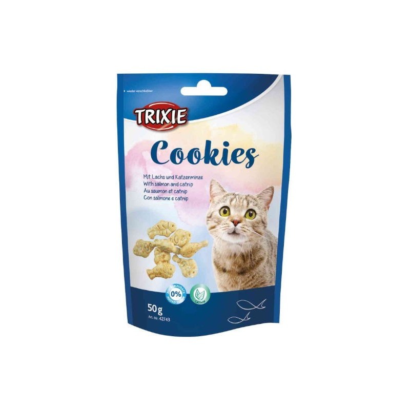 Trixie Cookies - ciasteczka z łososiem i kocimiętką 50g