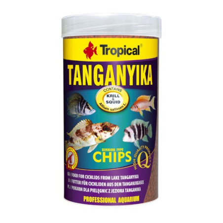 Tropical Tanganyika Chips - wieloskładnikowy pokarm w postaci chipsów dla pielęgnic