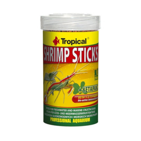 Tropical Shrimp Sticks 100ml -  wieloskładnikowy pokarm w formie tonących pałeczek