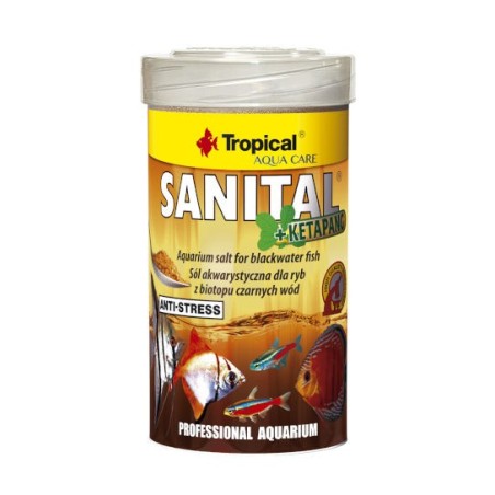 Tropical Sanital Plus Ketapang 100ml - sól akwarystyczna z ekstraktami z liści ketapangu