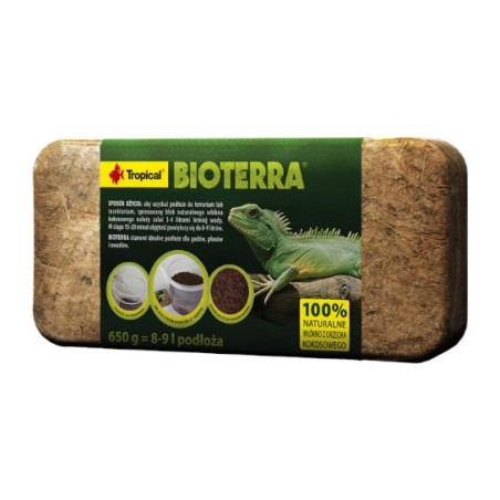 Tropical Bioterra 650g - naturalne podłoże w postaci rozdrobnionego włókna kokosowego