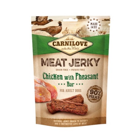 Carnilove Jerky Chicken with Pheasant Bar 100g - batoniki z kurczakiem i bażantem