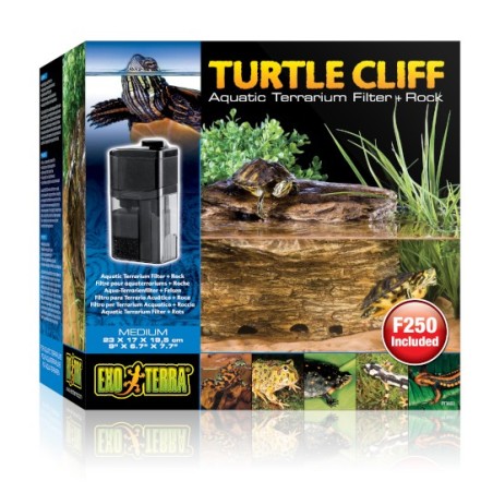 Exo-Terra Turtle Cliff Medium - filtr ze skałą dla żółwi