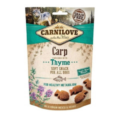 Carnilove Przysmak dla psa Semi Moist Snack Carp enriched with Thyme 200g - miękkie przysmaki z karpiem i tymiankiem