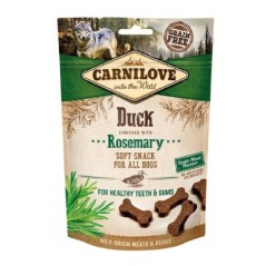 Carnilove Przysmak dla psa Semi Moist Snack Duck enriched with Rosemary 200g - miękkie przysmaki z kaczką i rozmarynem