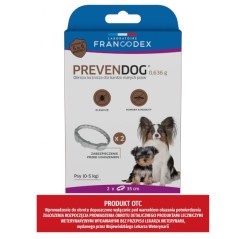 Francodex Obroża biobójcza 2szt PREVENDOG 35cm /dla psów do 5kg