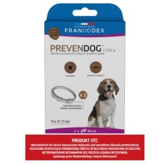 Francodex Obroża biobójcza 2szt PREVENDOG 60cm /dla psów do 25kg