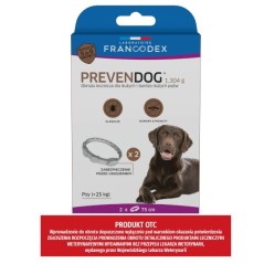 Francodex Obroża biobójcza 2szt PREVENDOG 75cm /dla psów do 25kg