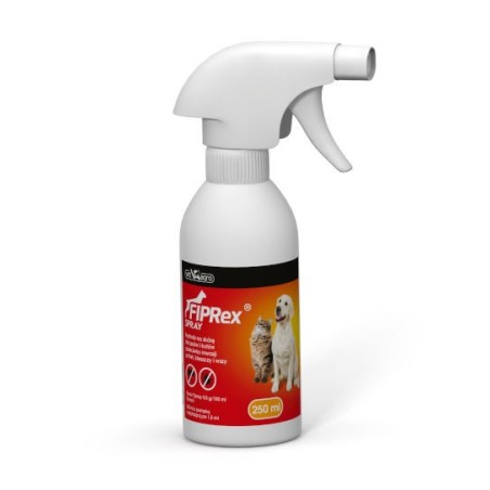 Vet-Agro Fiprex spray 250ml -  produkt leczniczy przeznaczony do zwalczanie kleszczy, pcheł i wszy