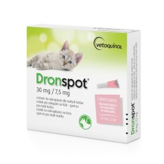 Vetoquinol Dronspot dla małych kotów 2x0,35ml - krople odrobaczające