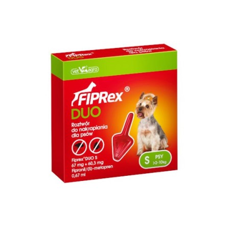 Vet-Agro Fiprex Duo (1x0,67ml) -  roztwór do nakrapiania dla psów od 2 do 10kg