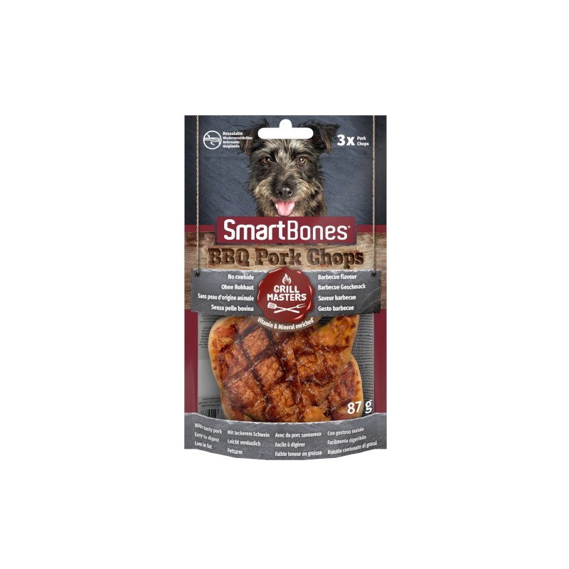 Zolux SmartBones GrillMasters BBQ Pork Chops /8szt - wieprzowina z aromatem mięsa z grilla