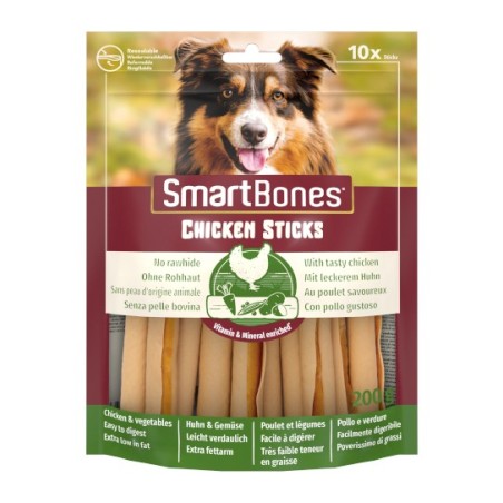 Zolux Smart Bones Chicken Sticks /10szt - lekkostrawne pałeczki bez skóry, smak kurczaka