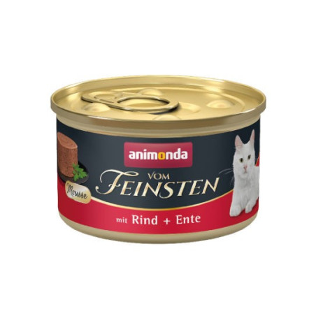 Animonda VOM FEINSTEN adult cat puszka 85g - mus wołowina/kaczka