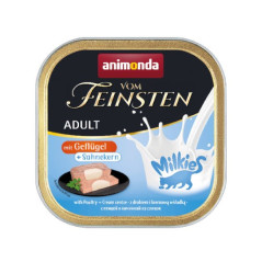 Animonda VOM FEINSTEN Milkies adult cat szalka 100g - drób z farszem kremowym