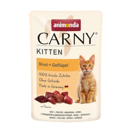 Animonda CARNY kitten saszetka 85g - wołowina/drób