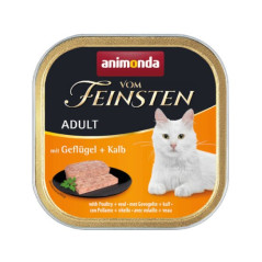 Animonda VOM FEINSTEN Adult szalka 100g - drób/cielęcina