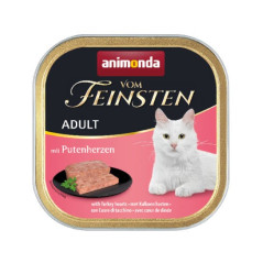 Animonda VOM FEINSTEN Adult szalka 100g - wołowina/serca indycze