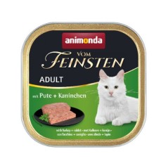 Animonda VOM FEINSTEN Adult szalka 100g - indyk/królik