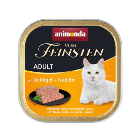 Animonda VOM FEINSTEN Adult szalka 100g - z drobiem i makaronem