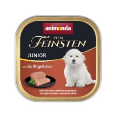 Animonda VOM FEINSTEN Junior szalka 150g -  z wątróbką drobiową