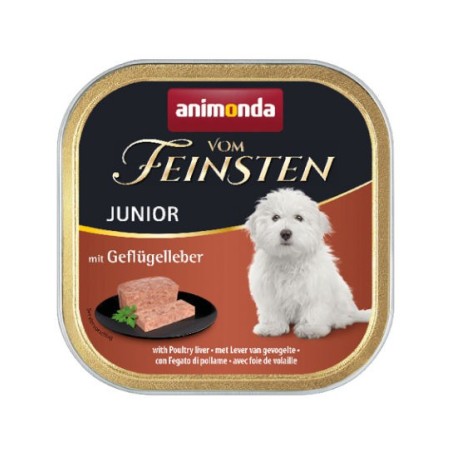 Animonda VOM FEINSTEN Junior szalka 150g -  z wątróbką drobiową