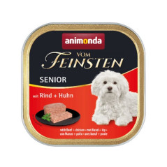 Animonda VOM FEINSTEN Senior szalka 150g -  z wołowiną i drobiem