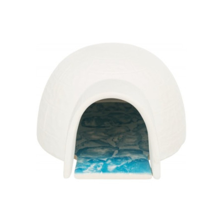 Trixie Igloo z płytą chłodzącą dla myszy/chomików - białe ceramiczne