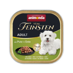 Animonda VOM FEINSTEN Adult szalka 150g -  z kawałkami indyka i kaczki w sosie