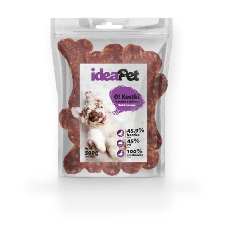 IdeaPet Kostki kaczką z ryżem 9cm 500g