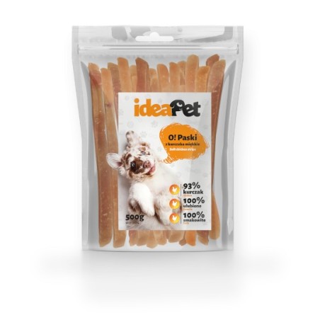 IdeaPet Paski z kurczka miękkie 500g