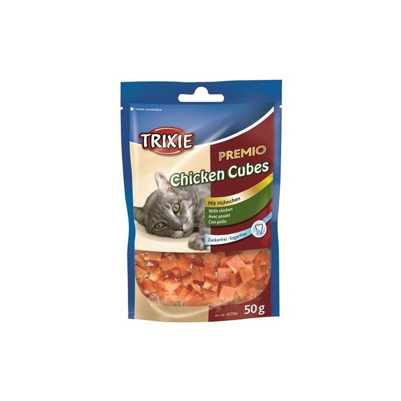 TRIXIE Snacki PREMIO CUBES kurczak 50g