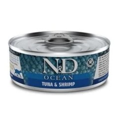 N&D OCEAN SMALL TUNA & SHRIMP Adult Cat - puszka 80g