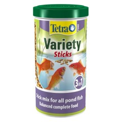 Tetra Pond Variety Sticks 1L - mieszanka trzech rodzajów pokarmów w pałeczkach