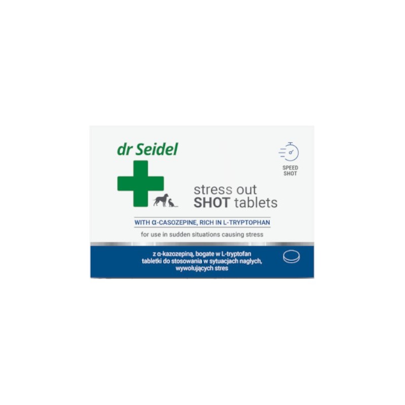 Dr Seidel stress out shot tablets 10 tabl. - tabletki uspokajające w nagłych sytuacjach