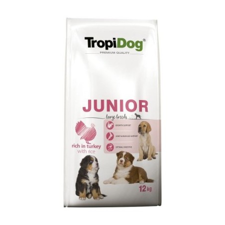 Tropidog Premium Junior Large Breeds With Tukrey & Rice - Duża Rasa, Indyk i Ryż