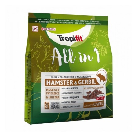 TROPIFIT ALL IN 1 HAMSTER&GERBIL 500G